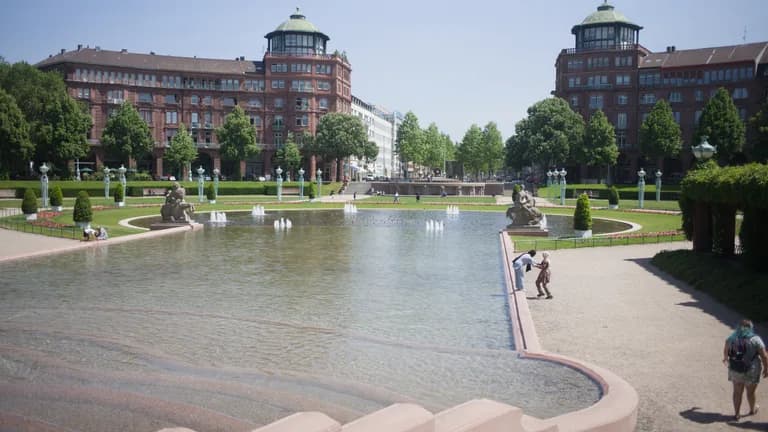 Wasserturm Brunnenanlage